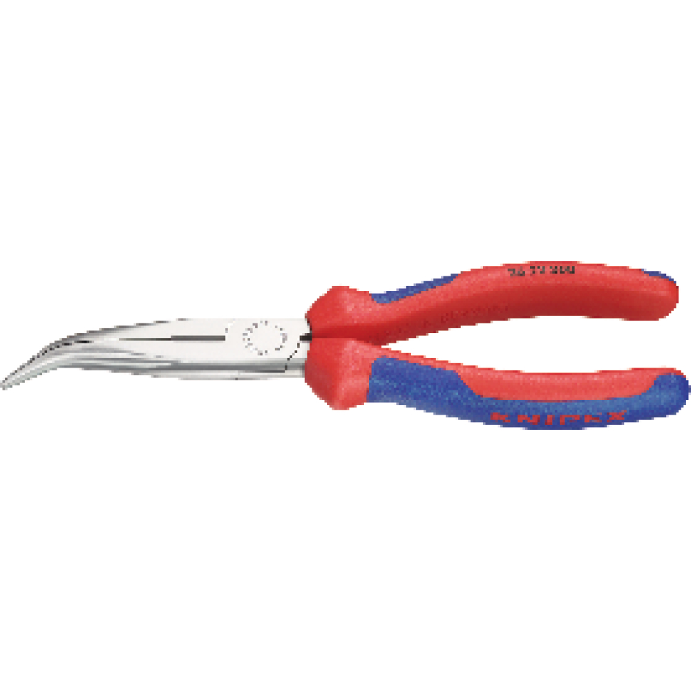 KNIPEX Storchschnabelzange poliert gebogen mit Mehrkomponenten-Griffen