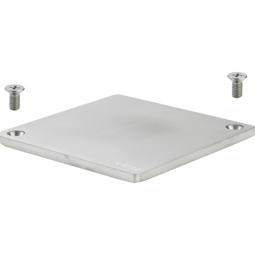 Viega Platte 4933.11 in 100x100mm Edelstahl