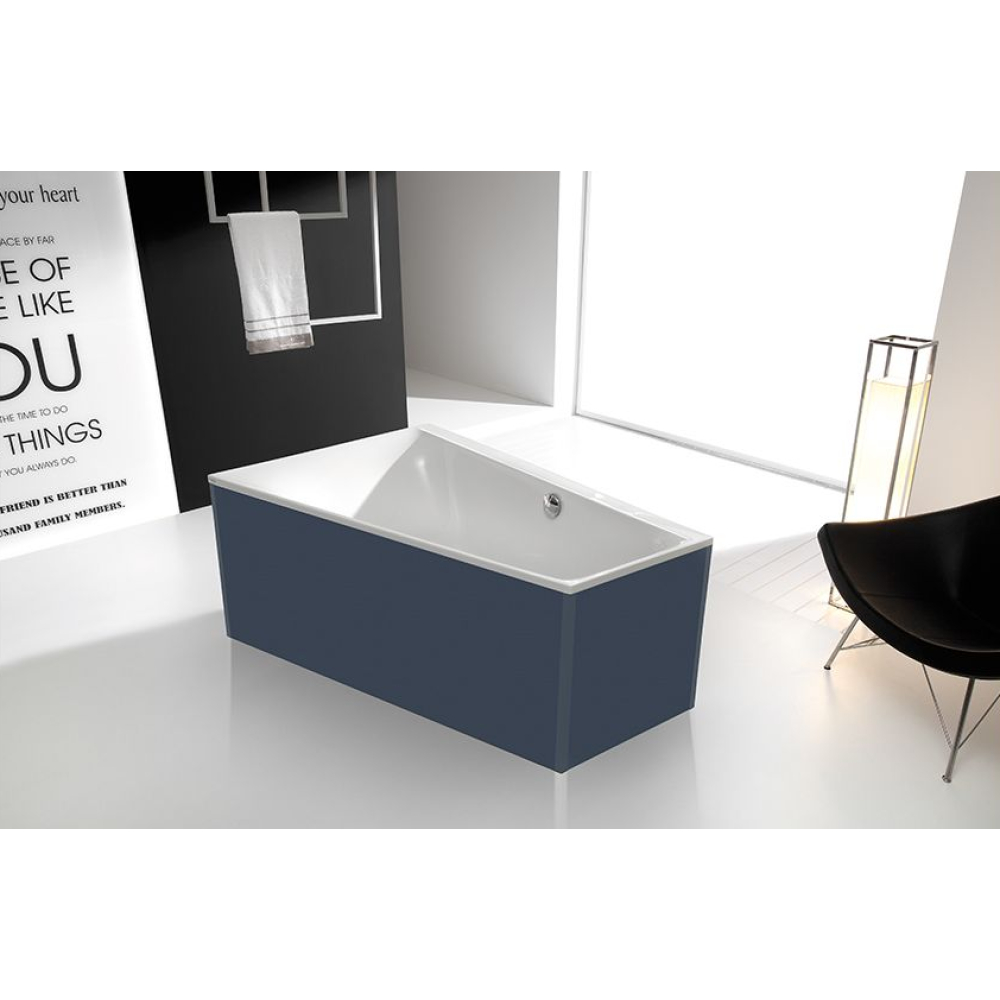 FORMAT Design Glasverkleidung zu Trapezw. 175x135cm, l, schiefer, frei