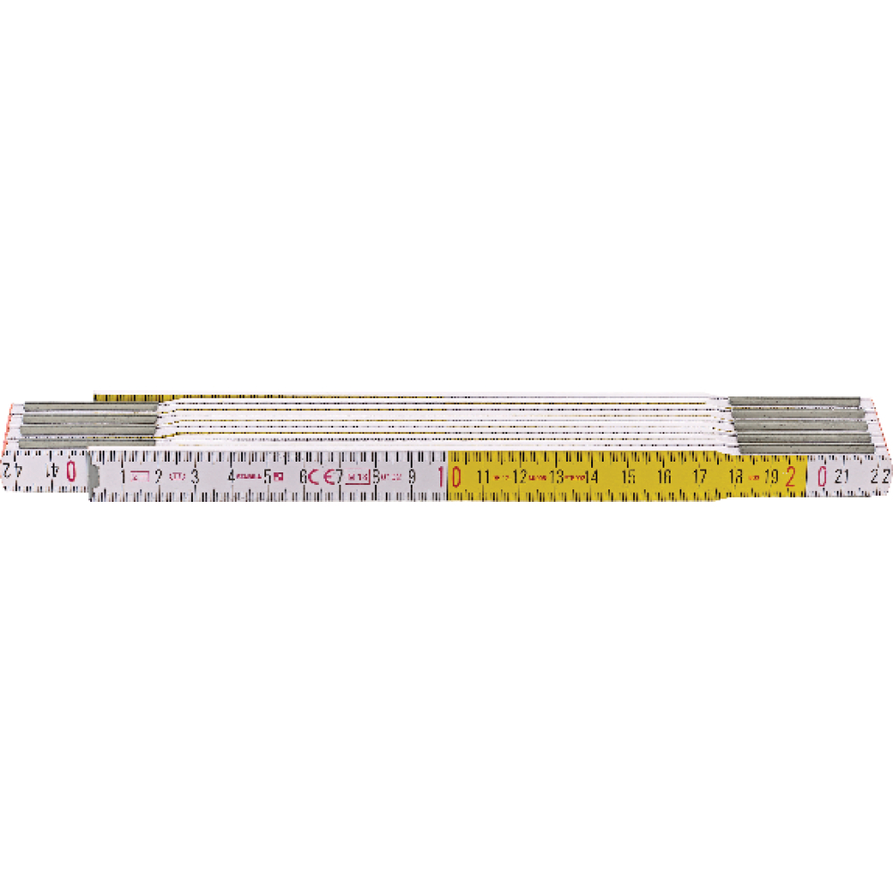 Gliedermaßstab Buche 2mx16mm weiß-gelb Typ 617 Stabila