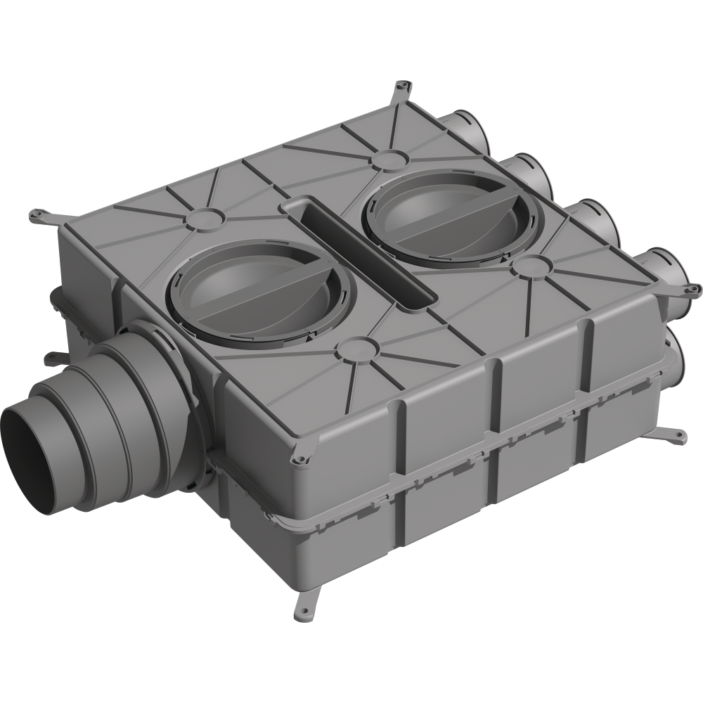 Wolf CWL Luftverteiler DN125-180 Kunstst.8Stutz.