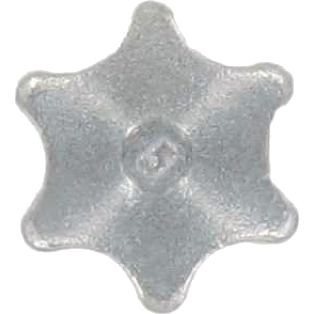 Einschlagsterne f. Innen- 6-rund TX10 Zink-Druckg.