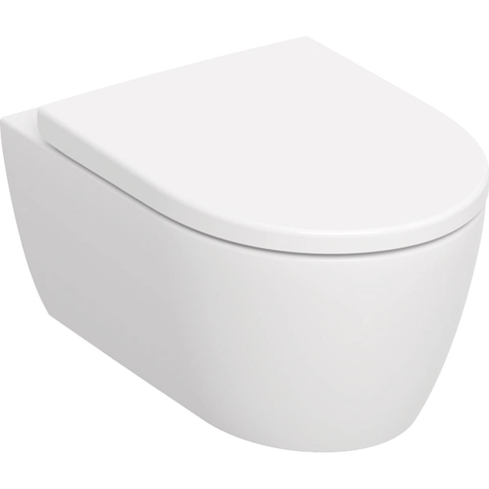 Geberit iCon Set Wand-Tiefspül-WC 35,5x53cm, geschl. Ker.-de., m Sitz, we.