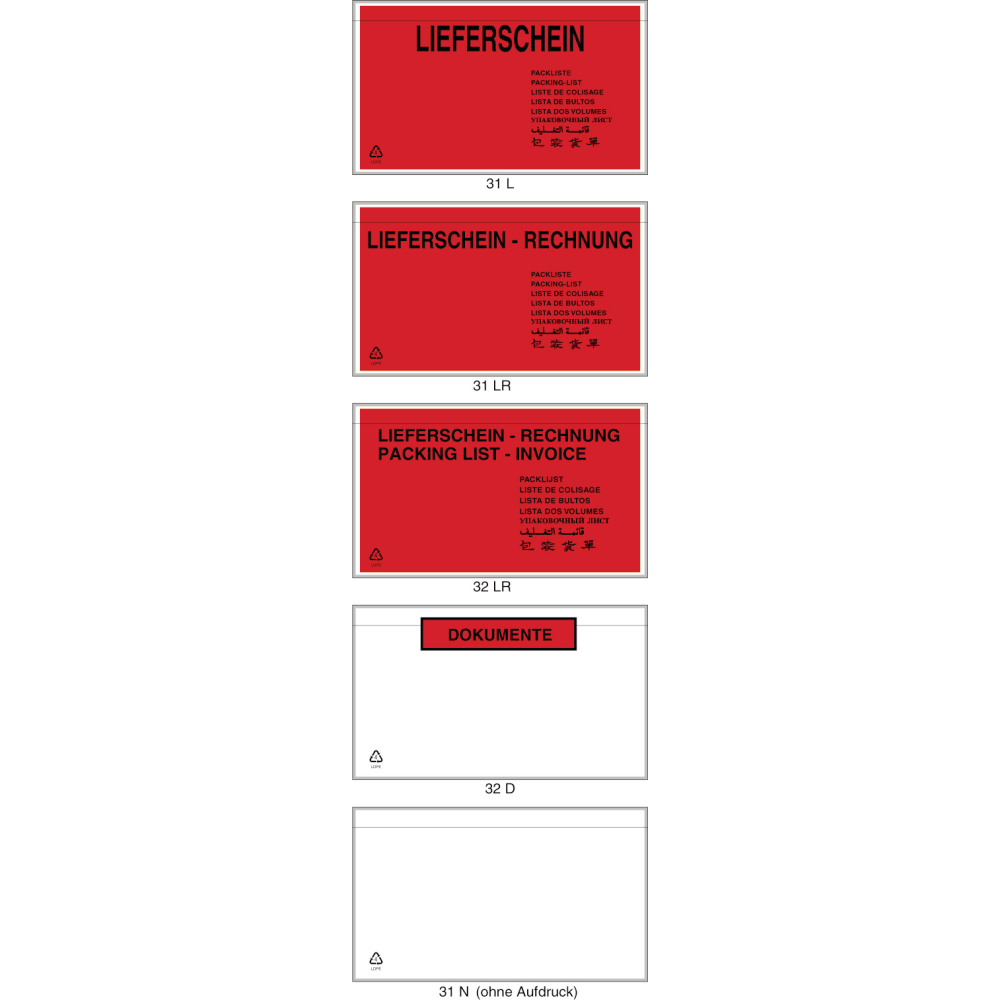Begleitpapiertaschen 1000 C5 neutral