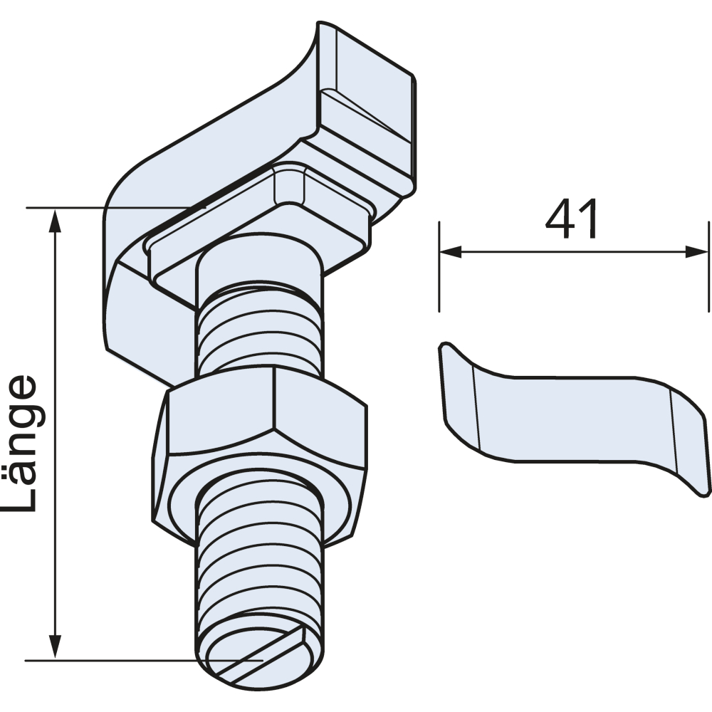 Halfenschraube HS 50/30 M16x80 FV 3000023812