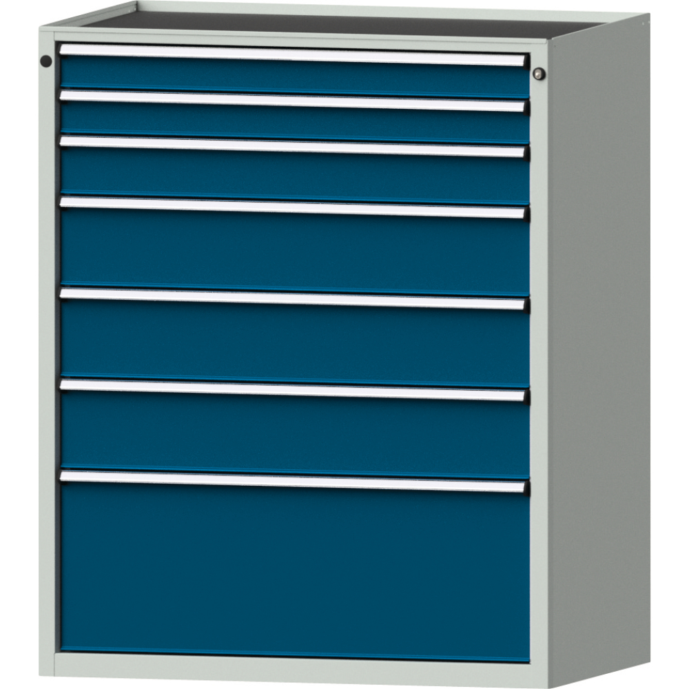 Schubladenschrank 4009 900x600mm, 7 SL,7035/5010