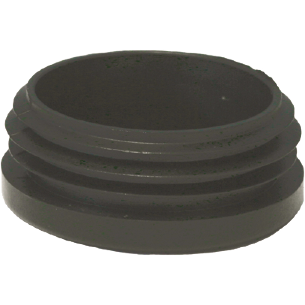 Stopfen für Rundrohr 1" schwarz Wandstärke 1-3mm