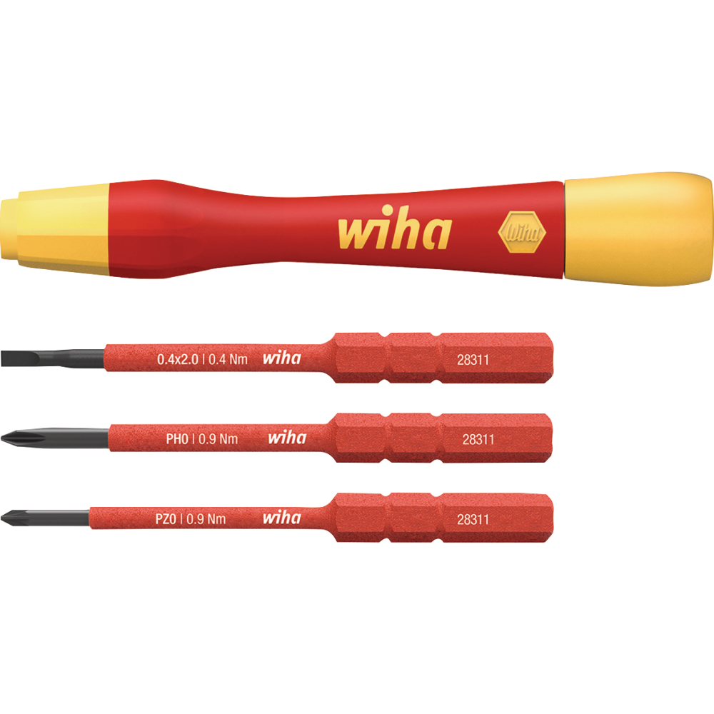 Wiha VDE-Bit-Halter PicoFinish® slimVario® electric 4-teilig