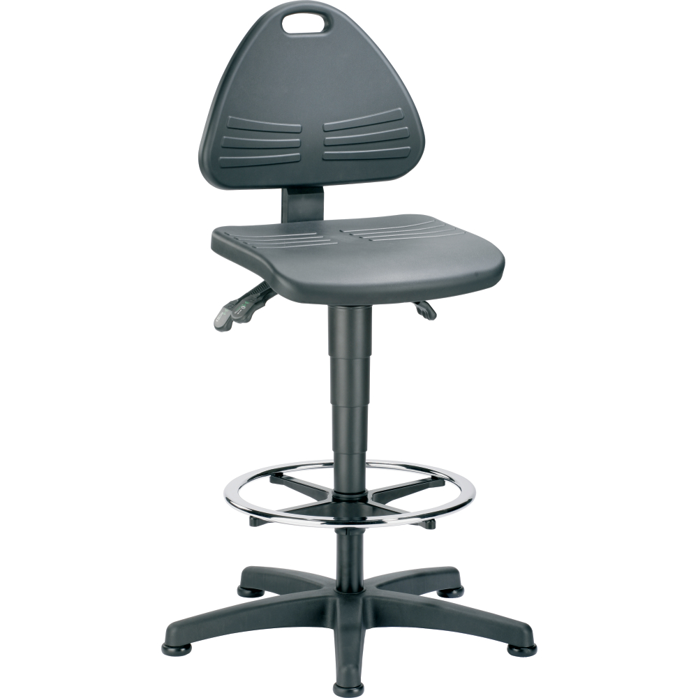Stuhl Isitec 9613-2000 mit Gleitern u. Fussring