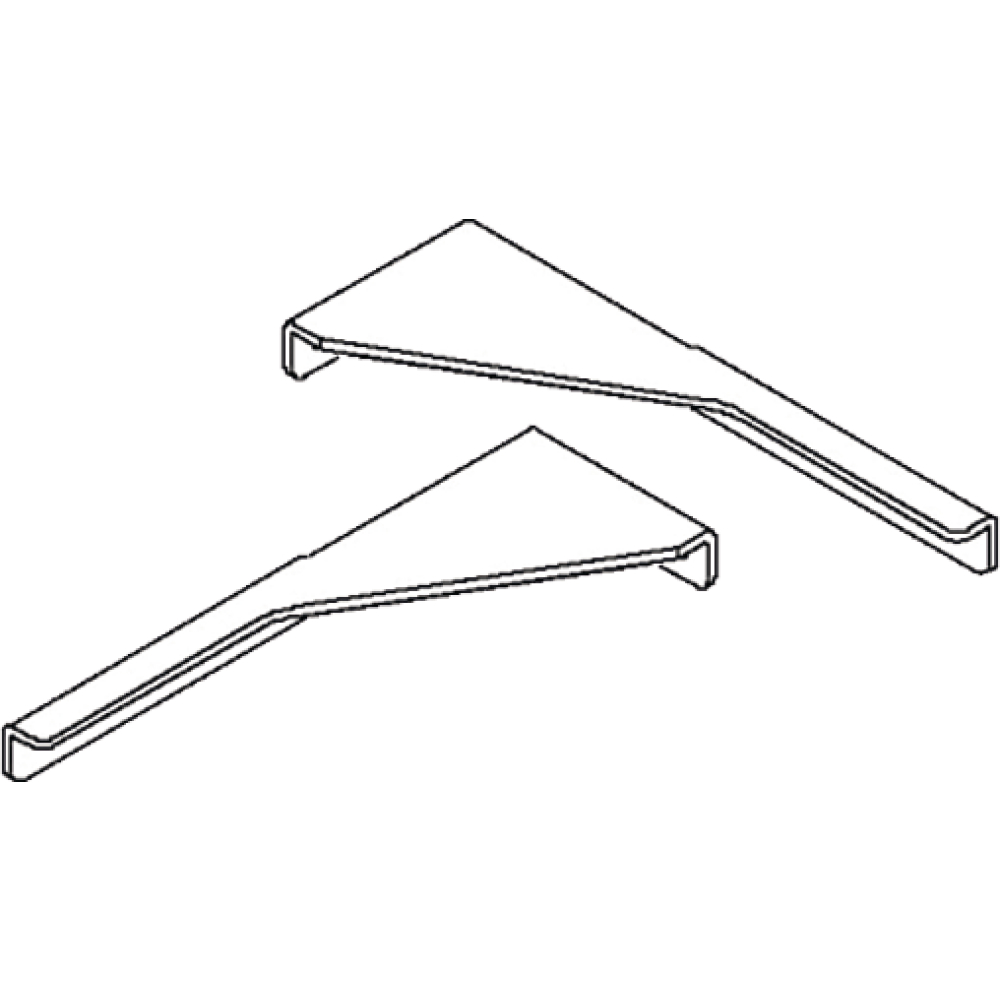 Versteifungswinkelpaar Seitenwand silber FORMAT Basic
