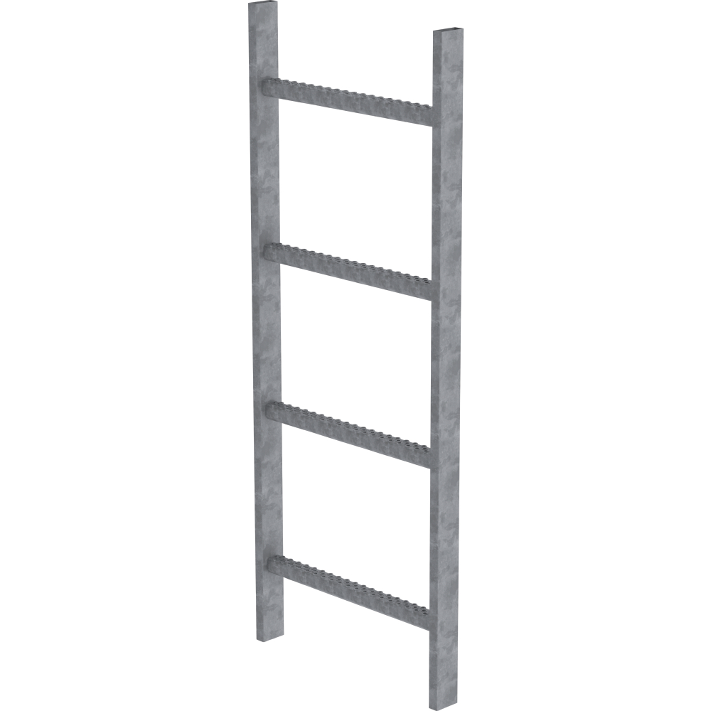 Schachtleiter 12 Sprossen L 3,36 m B440 mm LW 300 mm Stahl verzinkt