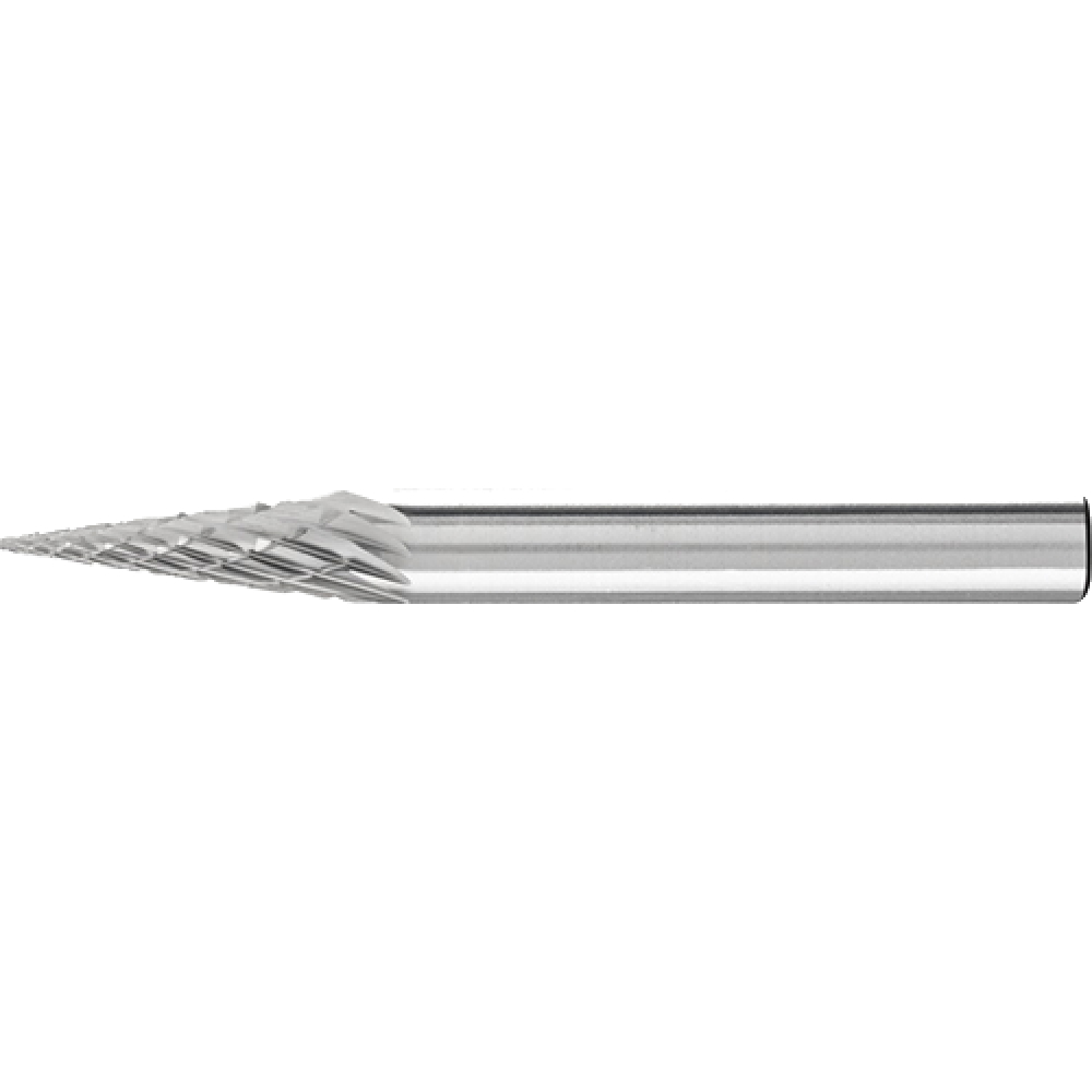 HM-Frässtift 6 mm-Schaft, Spitzkegelform SKM, Z 3P