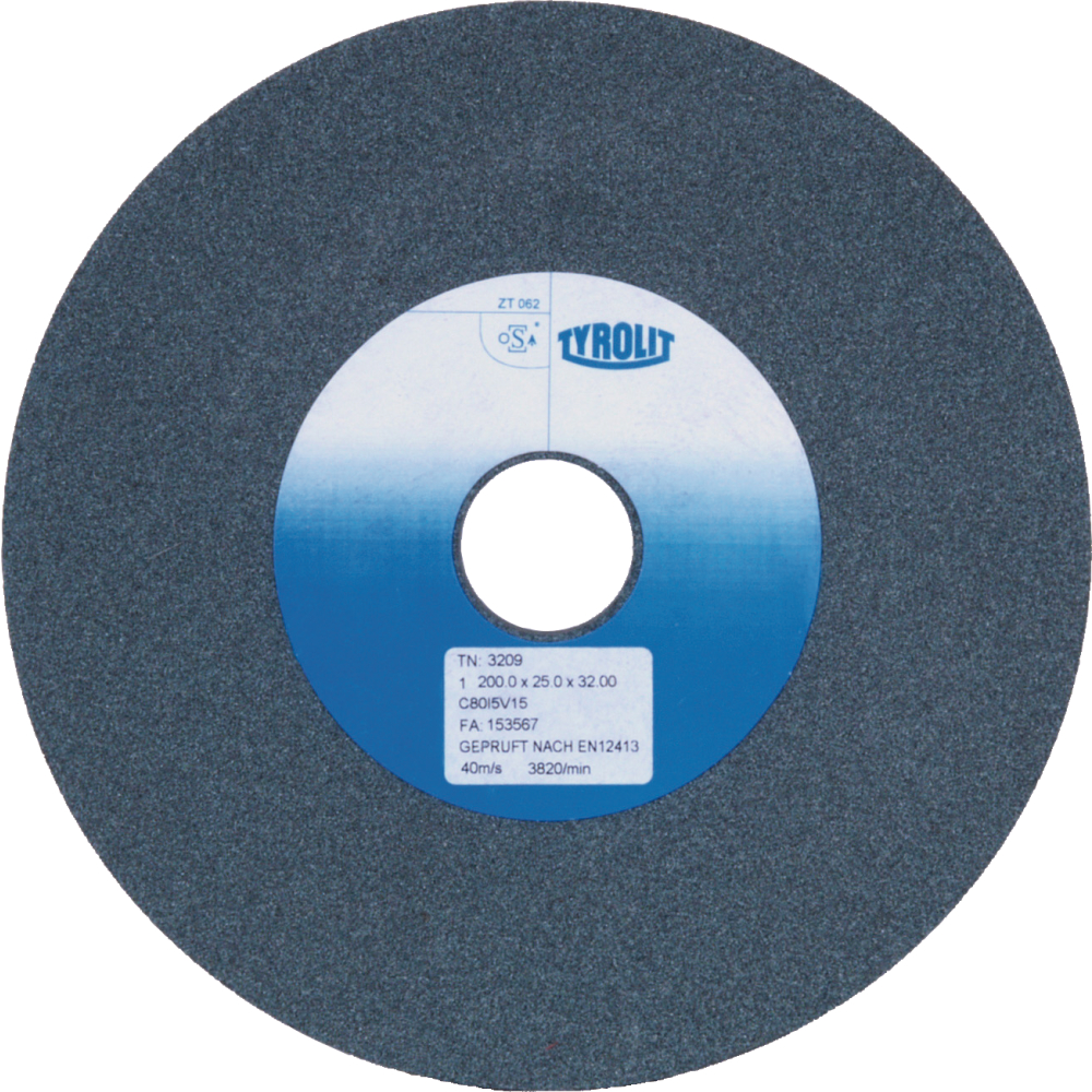 Tyrolit Schleifbockscheibe keramisch 150x25x32 mm C80 J5 V Hartmetall/Guss