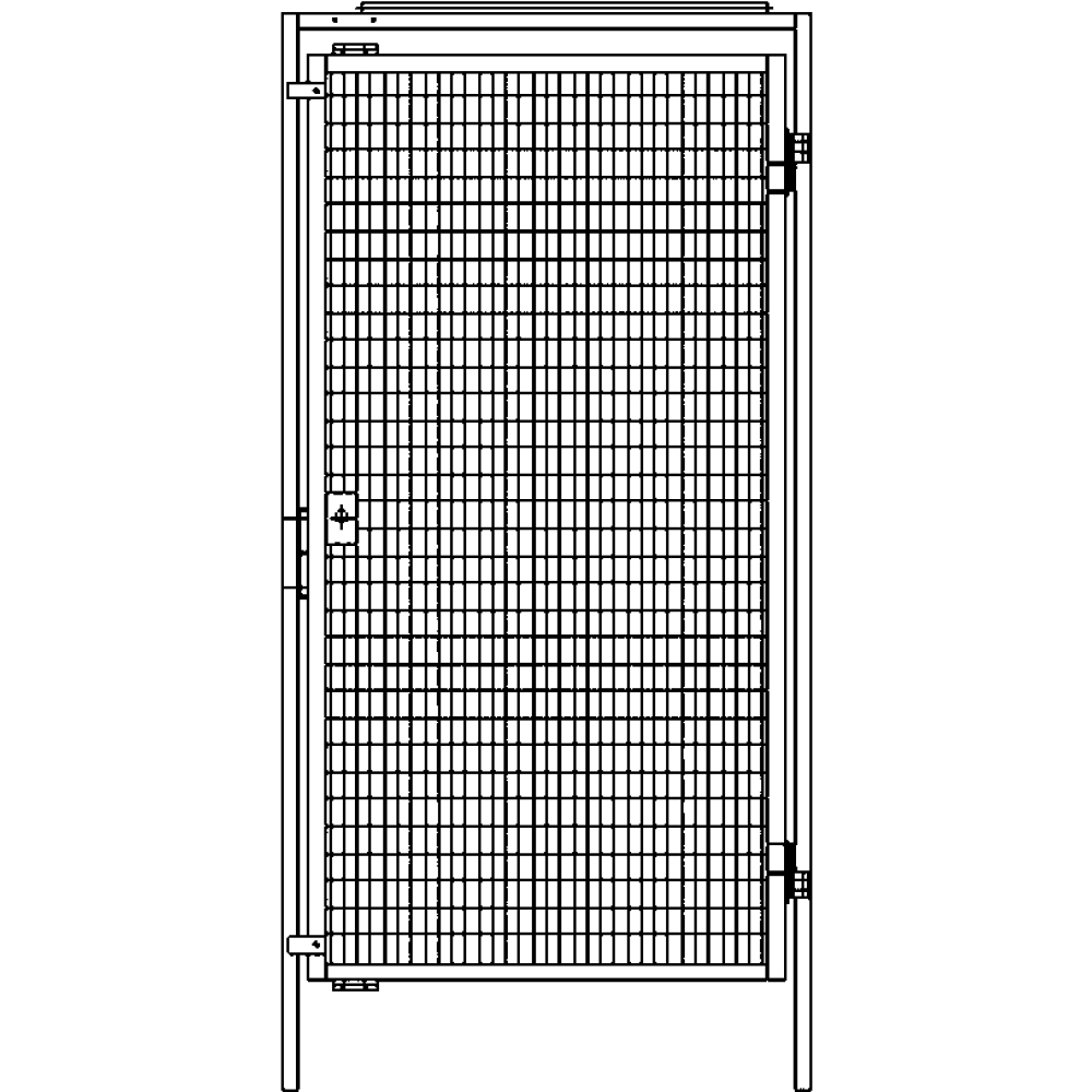 Türelement 980x2000 mm RAL 1018