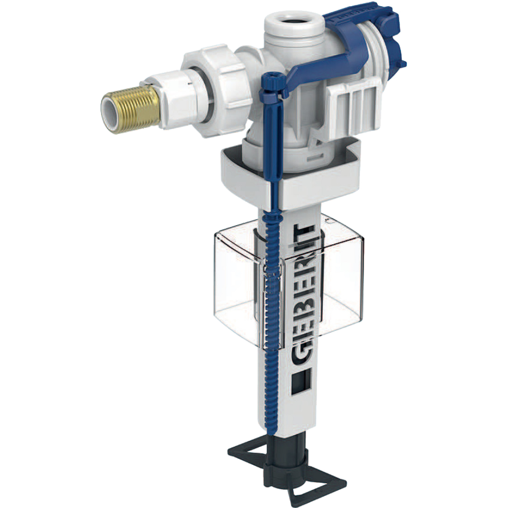 Geberit Füllventil Typ 383, WA seitlich 3/8", Nippel aus Mess.,für AP-Spülkästen